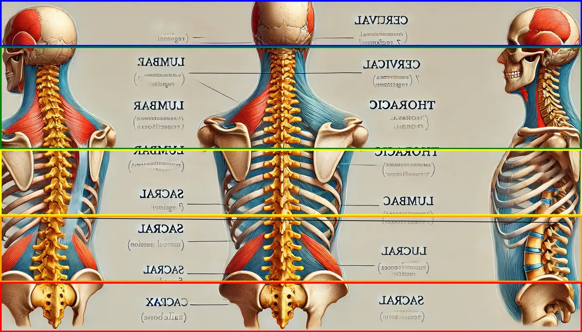 Columna vertebral segmentada