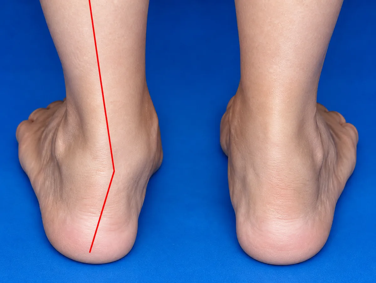 Valgo del retropié asociado a tensión sobre el nervio tibial