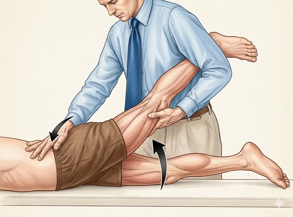 Test de extensión de cadera en meralgia parestésica