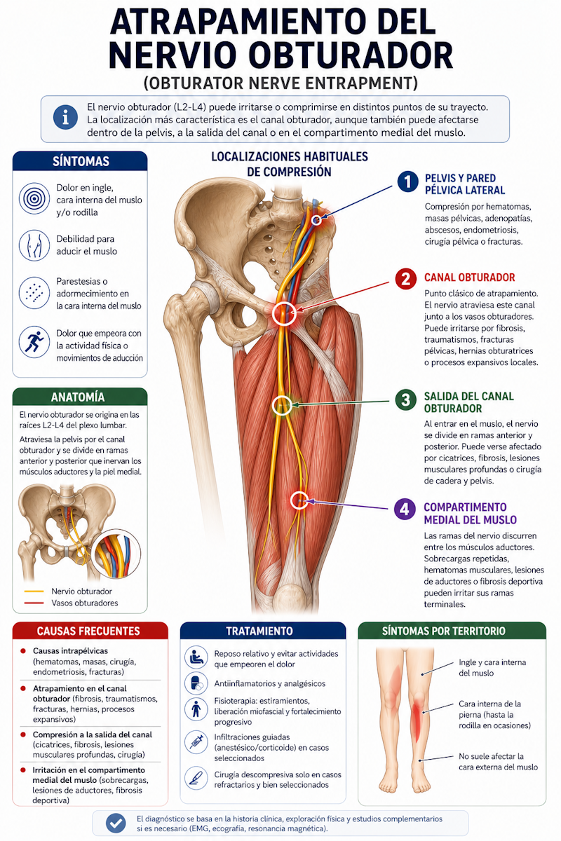 Anatomía del nervio obturador