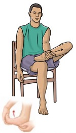 Masaje de fascia con dorsiflexión