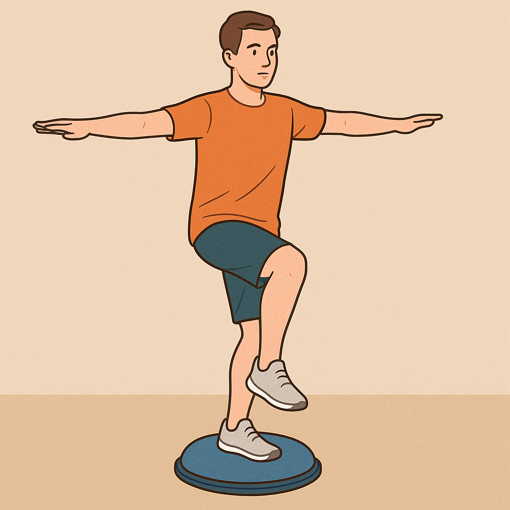Propiocepción con bosu
