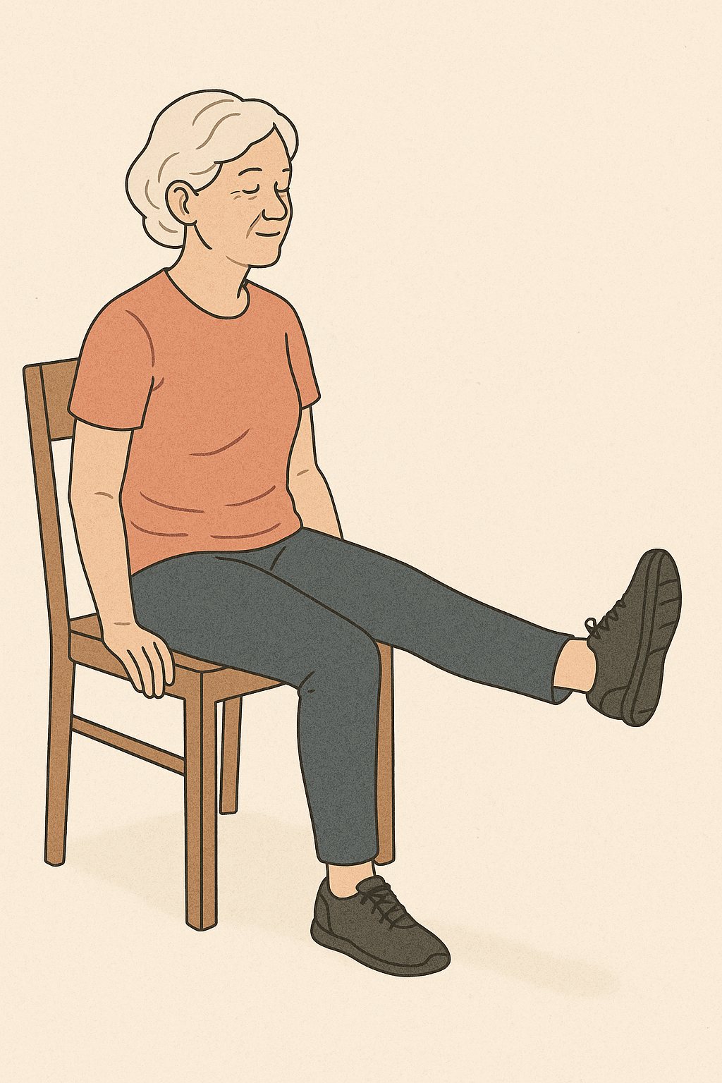 Movilización de rodilla sentado