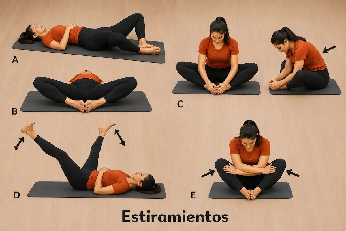 Estiramientos generales de aductores