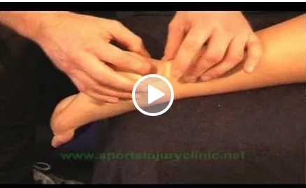 Vídeo orientativo sobre masaje para la tendinopatía aquílea