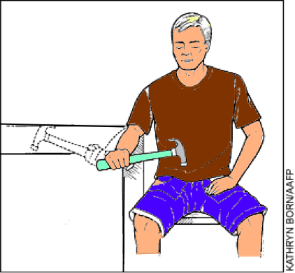 Ejercicio con martillo