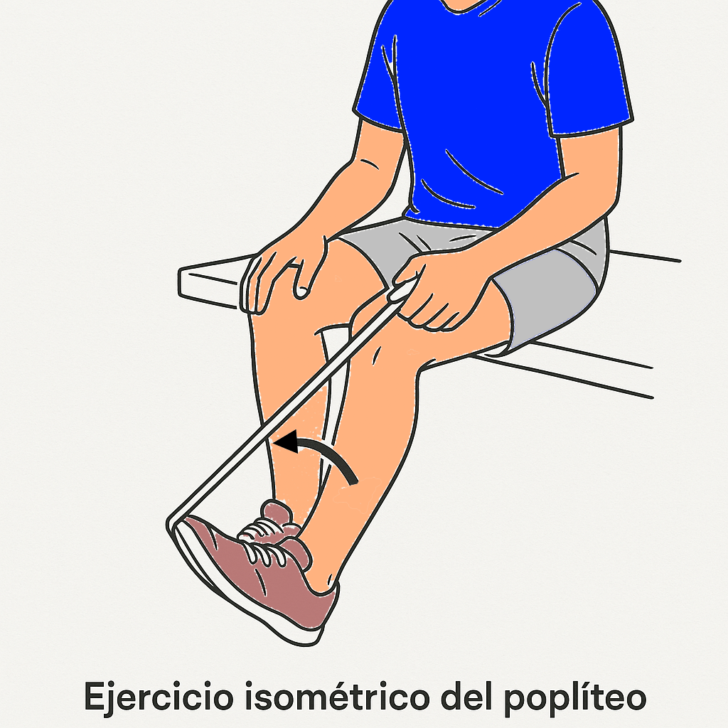 Ejercicio isométrico del poplíteo