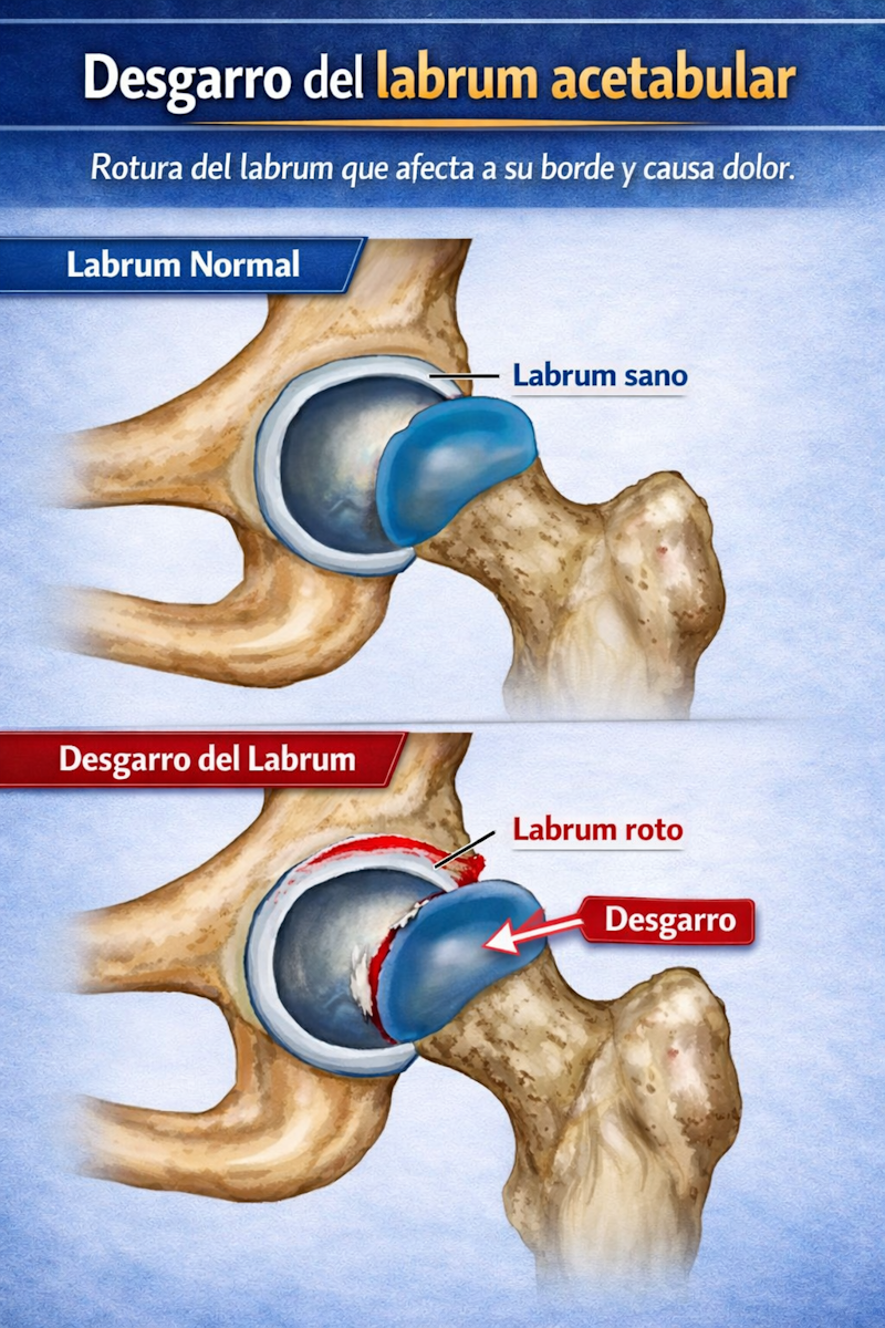 Labrum acetabular de la cadera