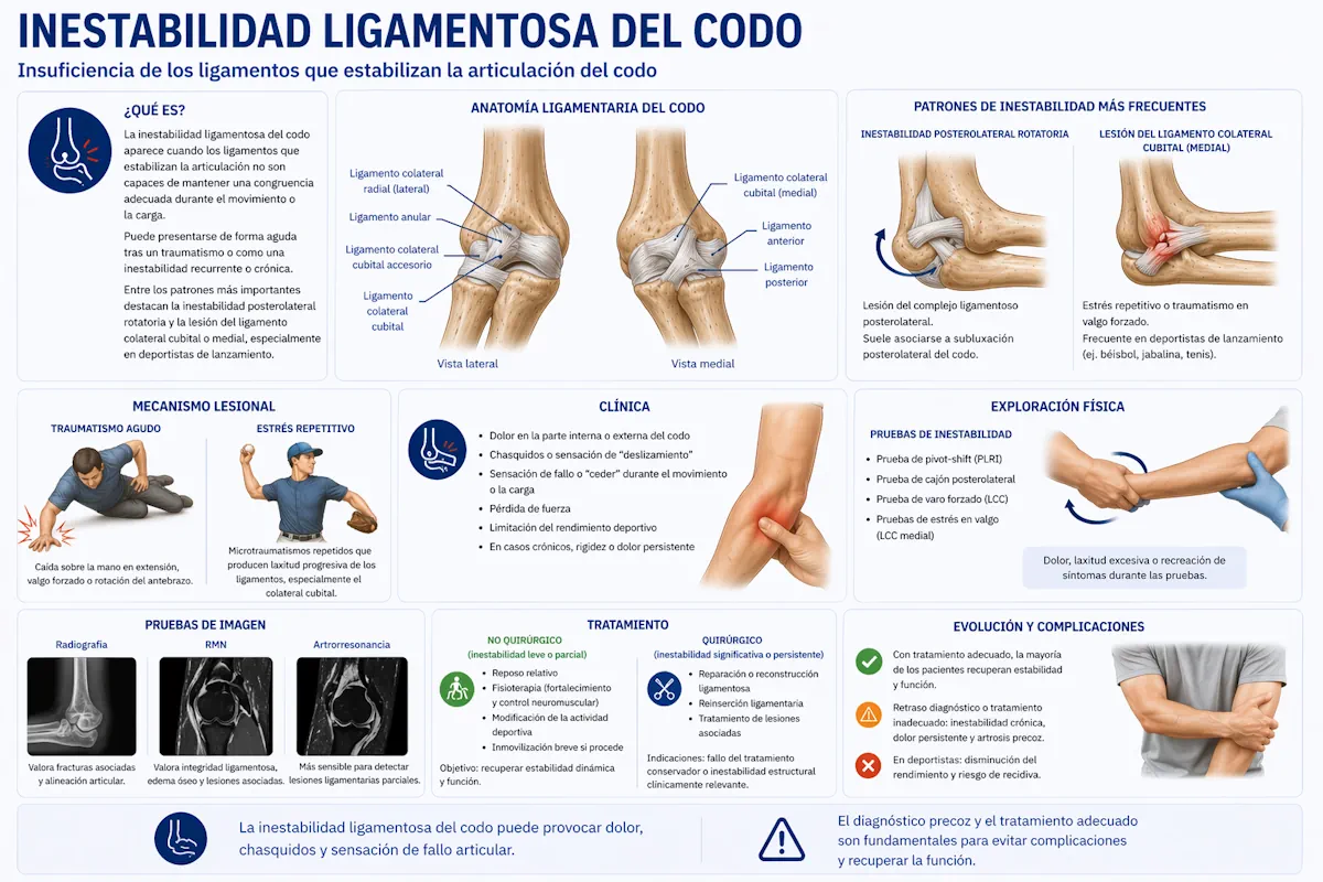 Inestabilidad ligamentosa del codo