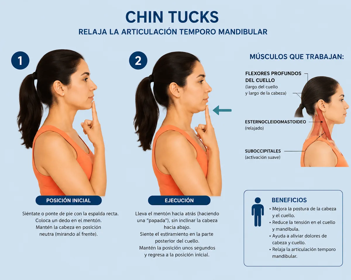 Retracción cervical chin tuck