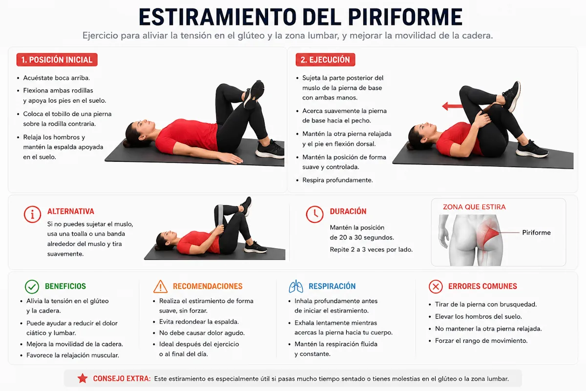 Estiramiento del piriforme
