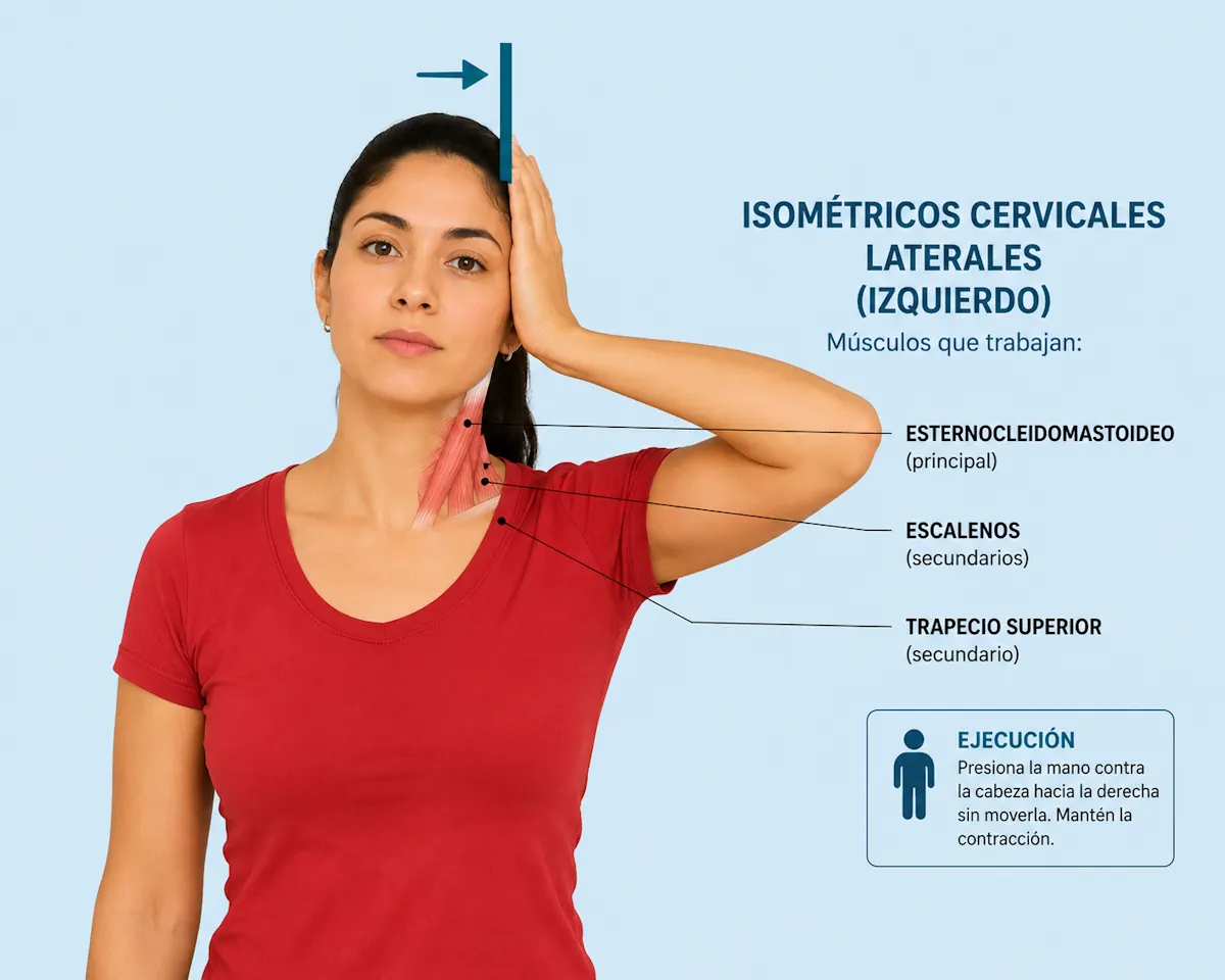 Isométrico lateral izquierdo cervical