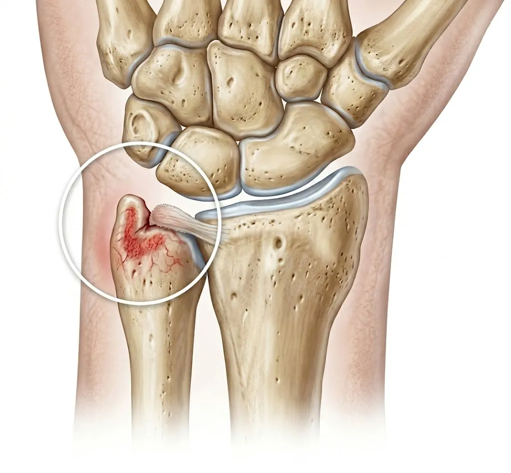 Dolor cubital de muñeca en síndrome de impacto cubital
