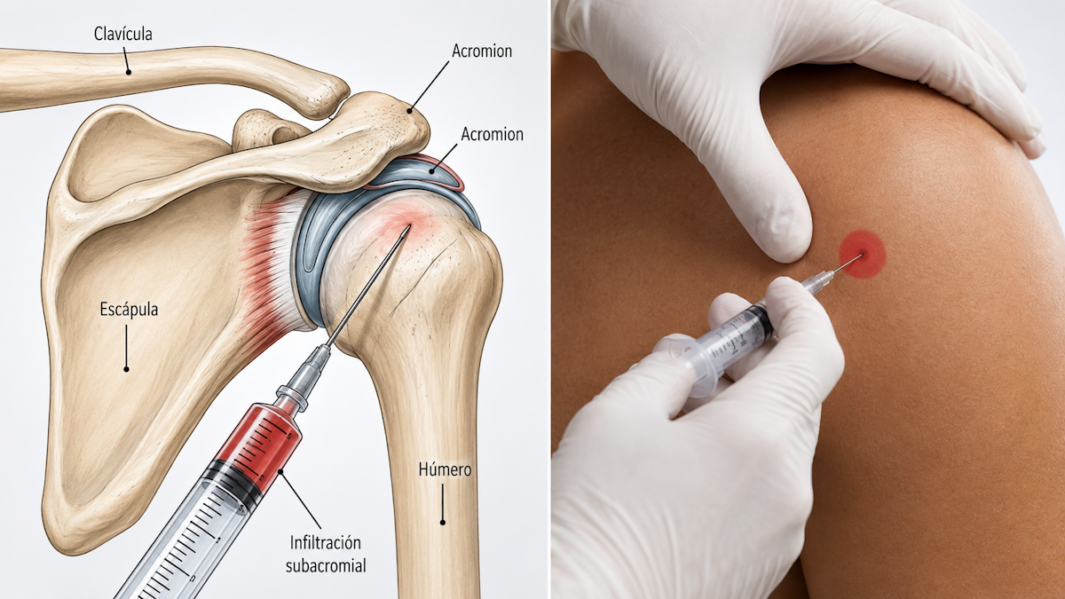 Figura 5 - Infiltración glenohumeral