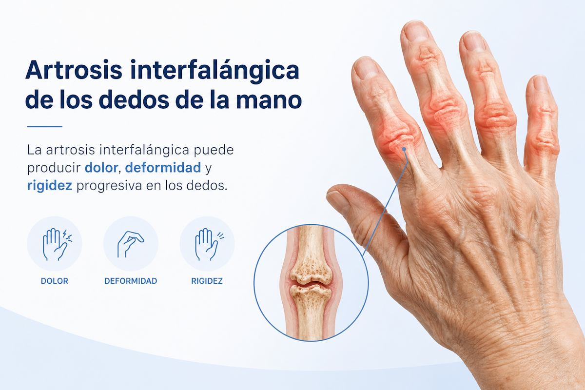 Artrosis interfalángica de los dedos de la mano