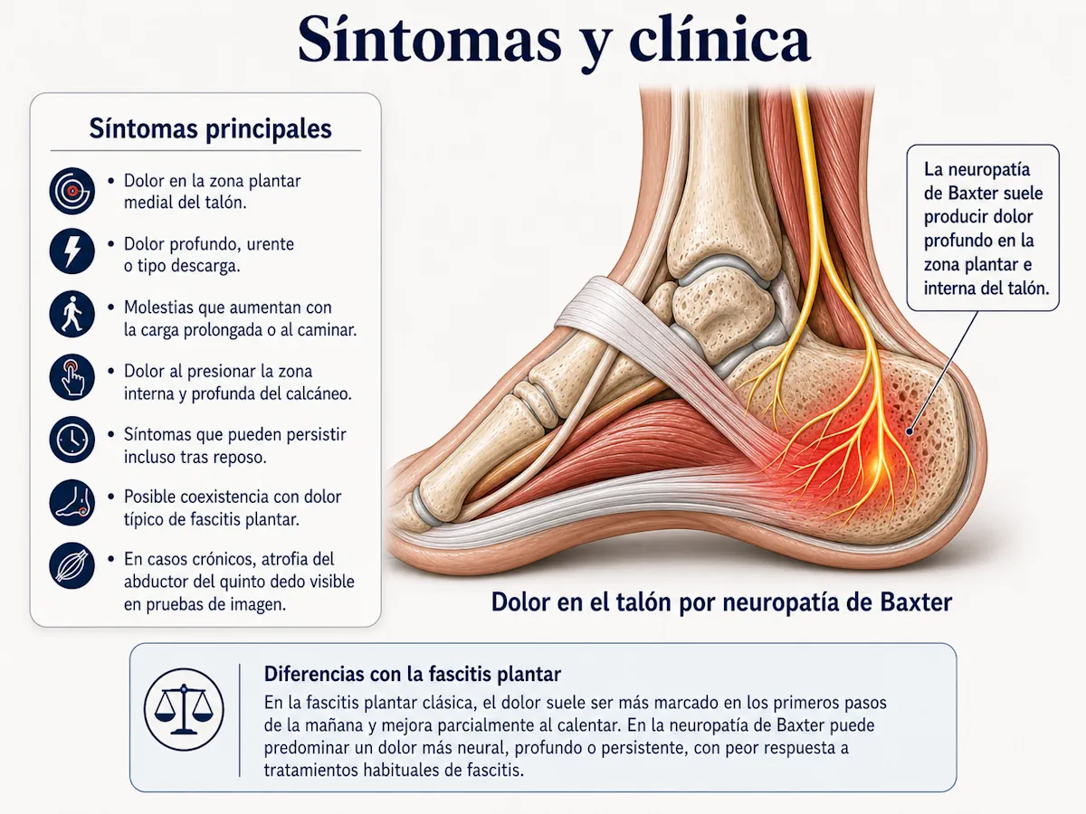 Dolor en el talón por neuropatía de Baxter