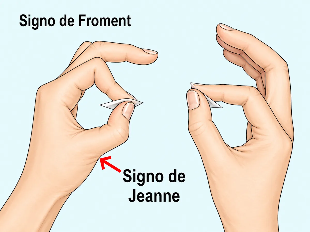 Signo de Froment en neuropatía cubital