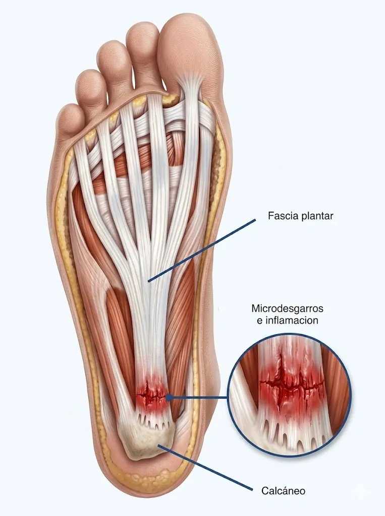 Cambios degenerativos de la fascia plantar