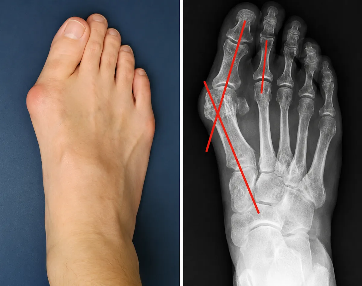 Radiografía de hallux valgus