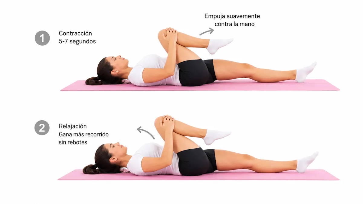 Estiramiento FNP para glúteos