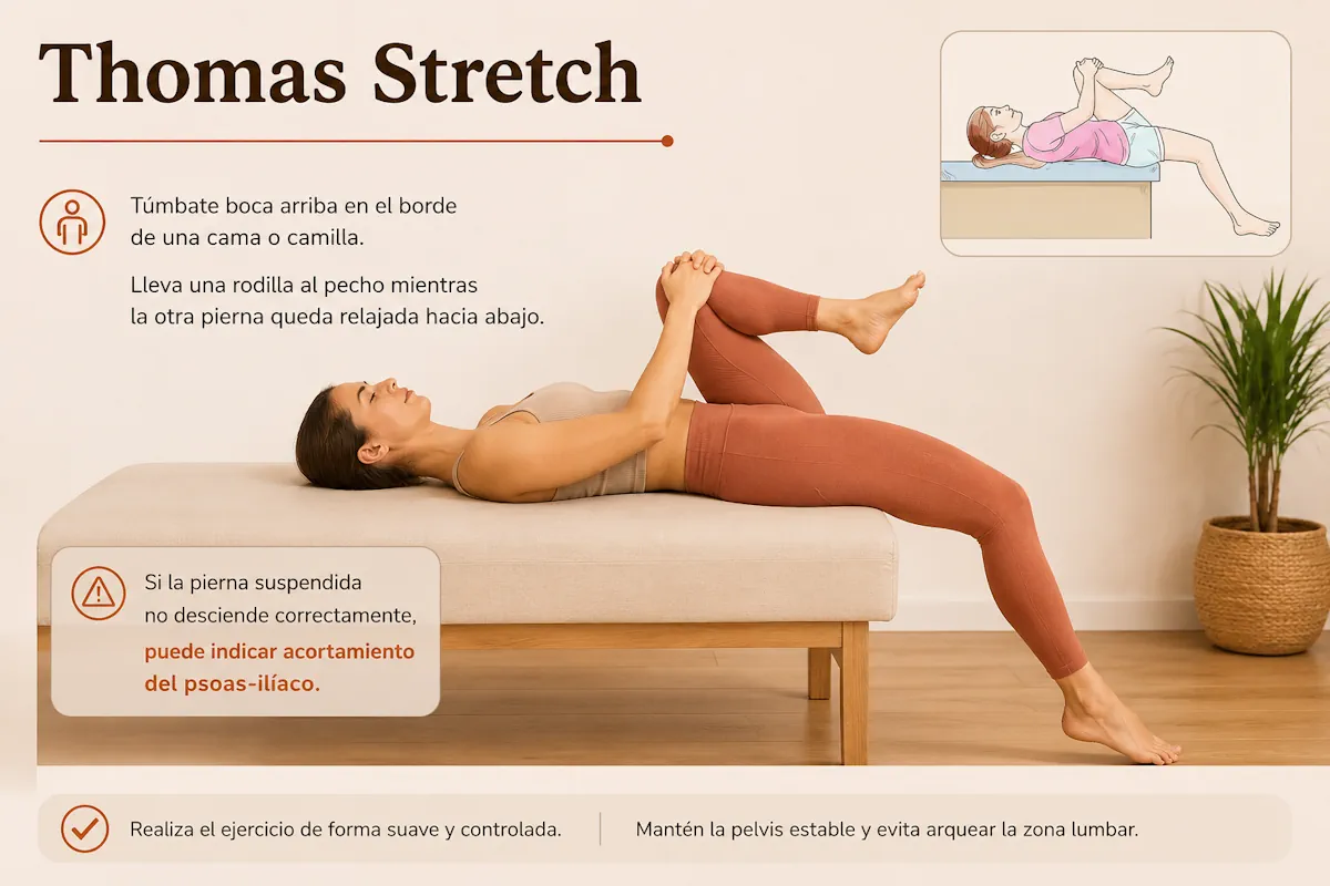 Thomas stretch para el psoas