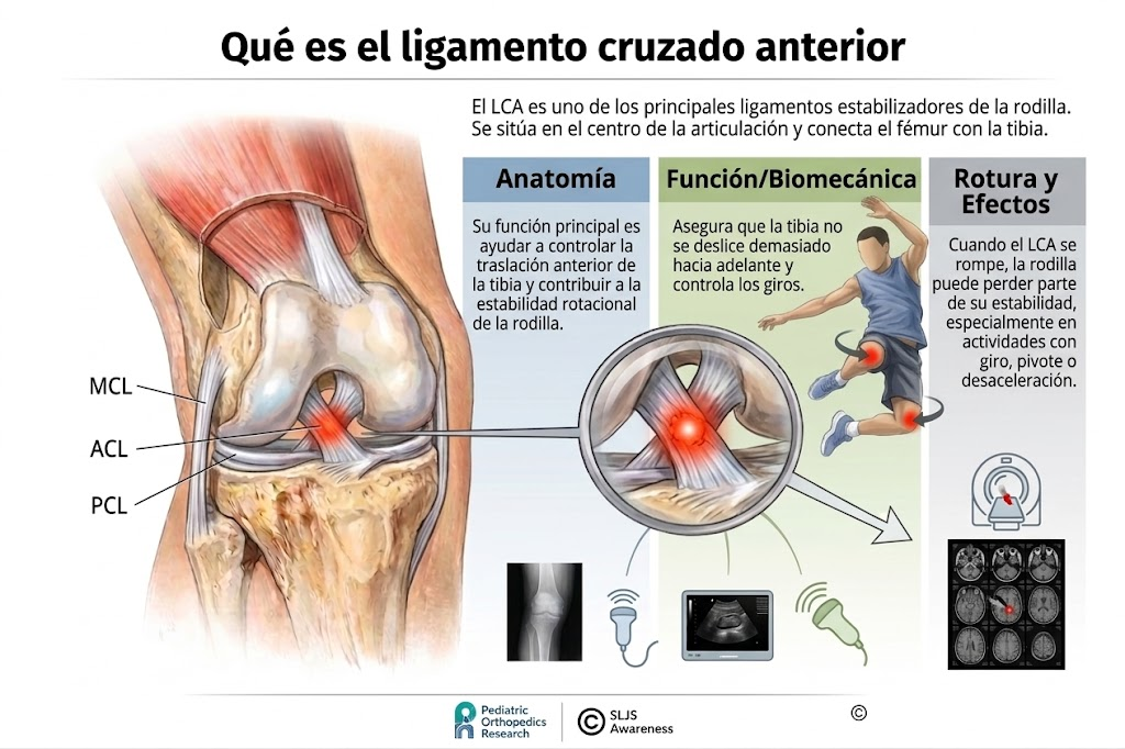 Anatomía del ligamento cruzado anterior