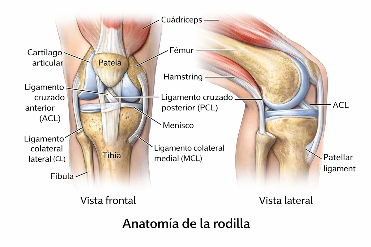Dolor anterior de rodilla y estructuras femoropatelares