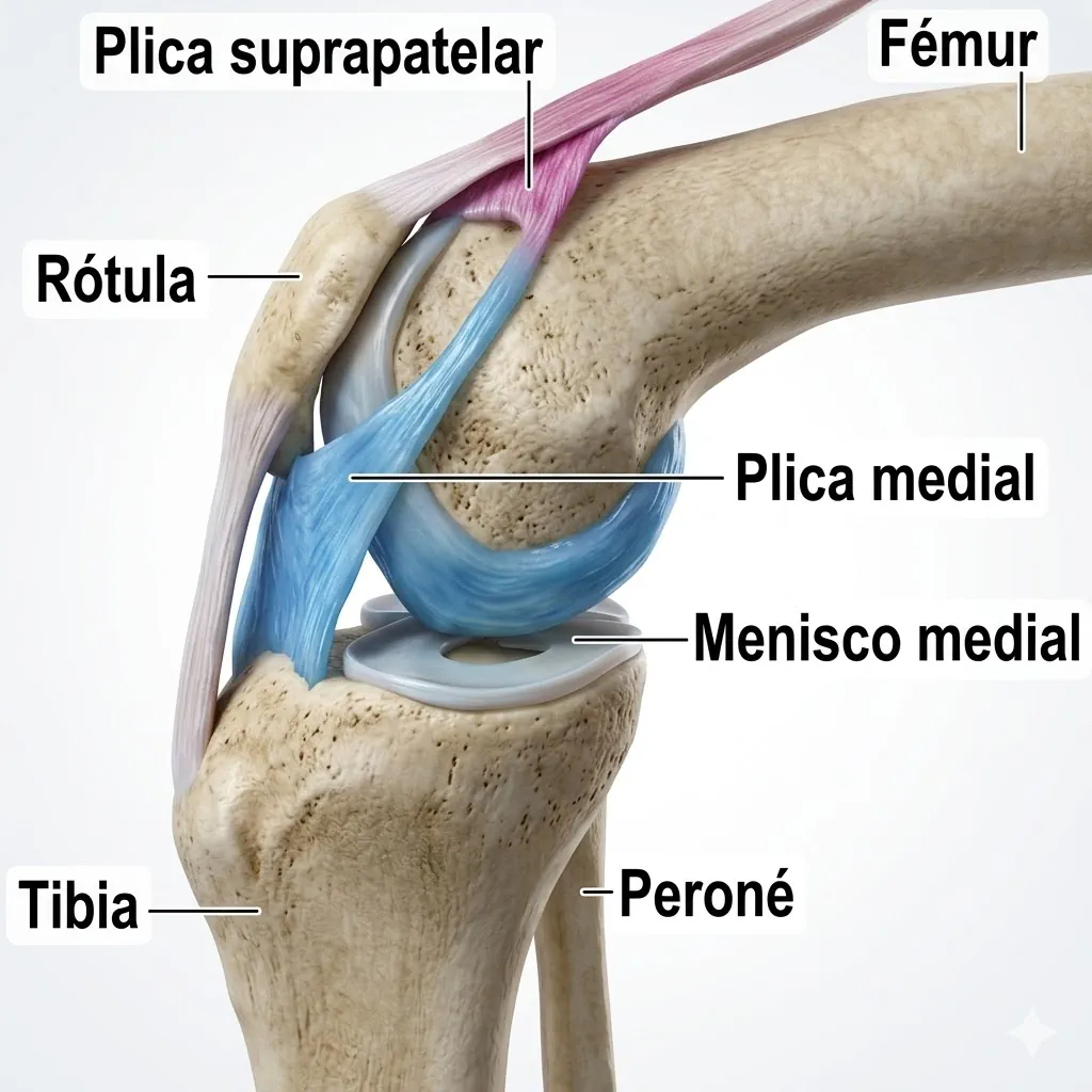 Anatomía de la plica sinovial de la rodilla