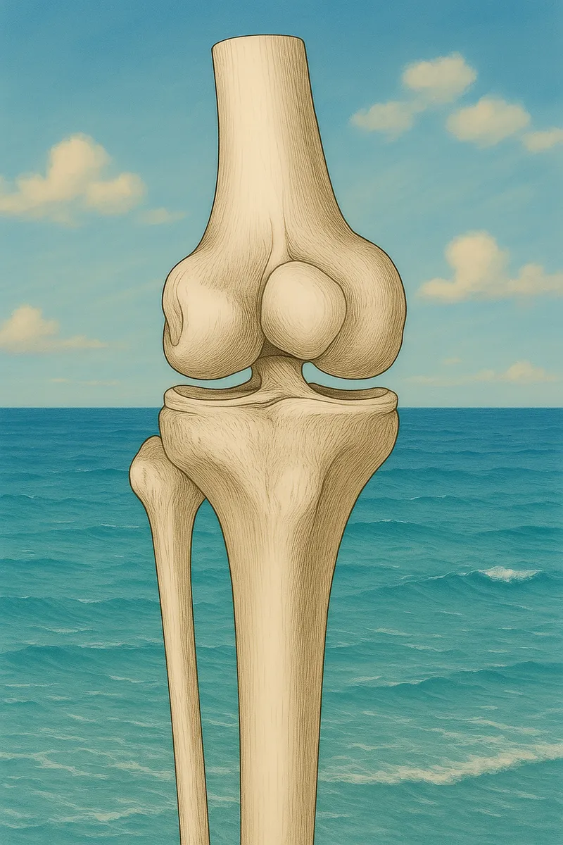 Ilustración general de la rodilla humana
