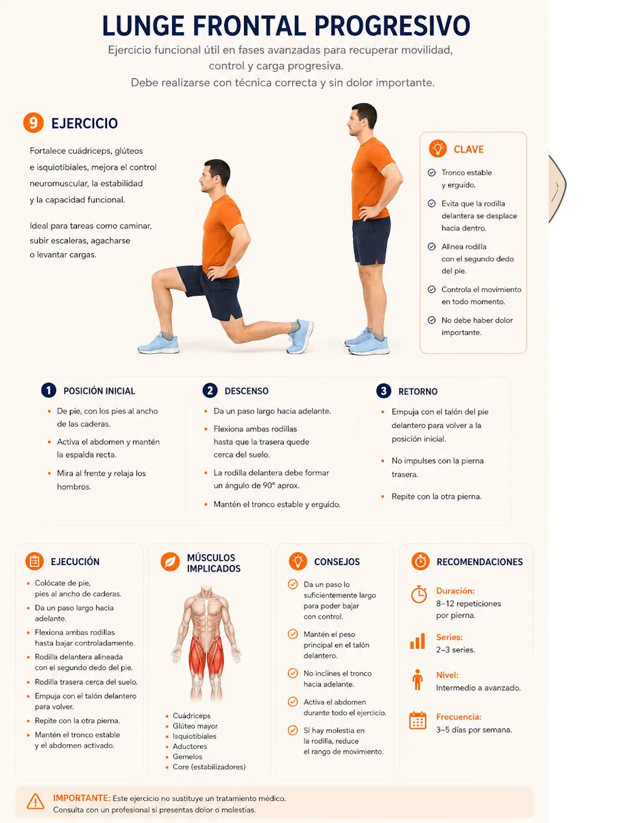 Lunge frontal progresivo