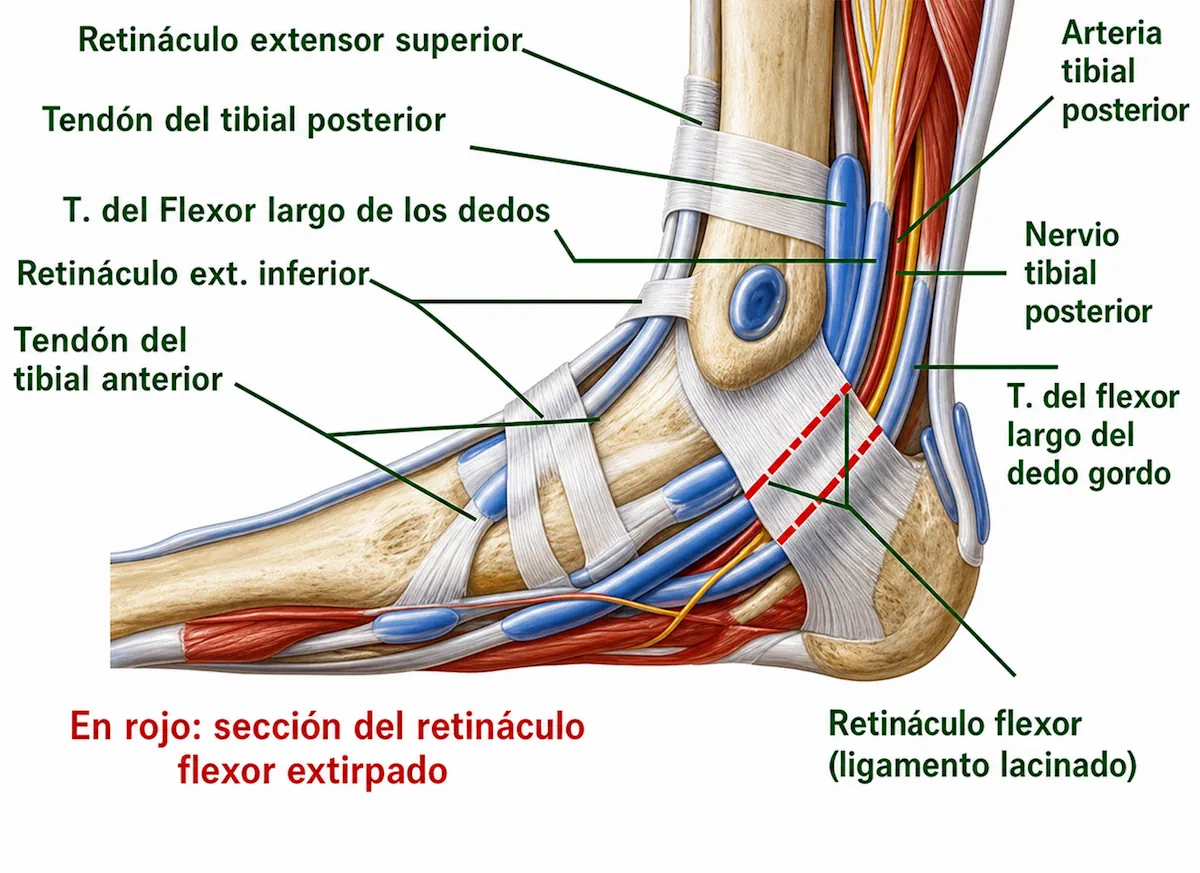Anatomía del tibial posterior